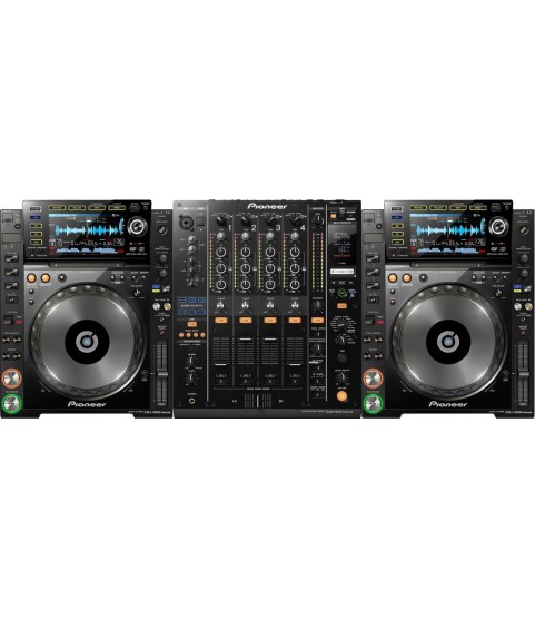 2 x Pioneer CDJ-2000s Nexus and 1 x Pioneer DJM-900 Nexus Mixer